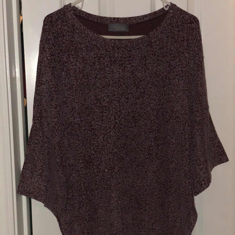 Purple Quarter Length Sweater